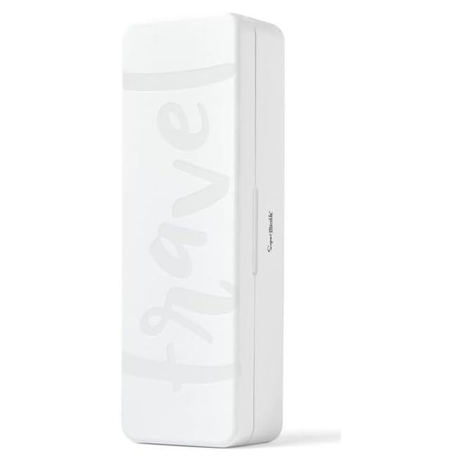 Estuche de viaje SuperMouth Ultim8 - Desinfectante UV Blanco Perla