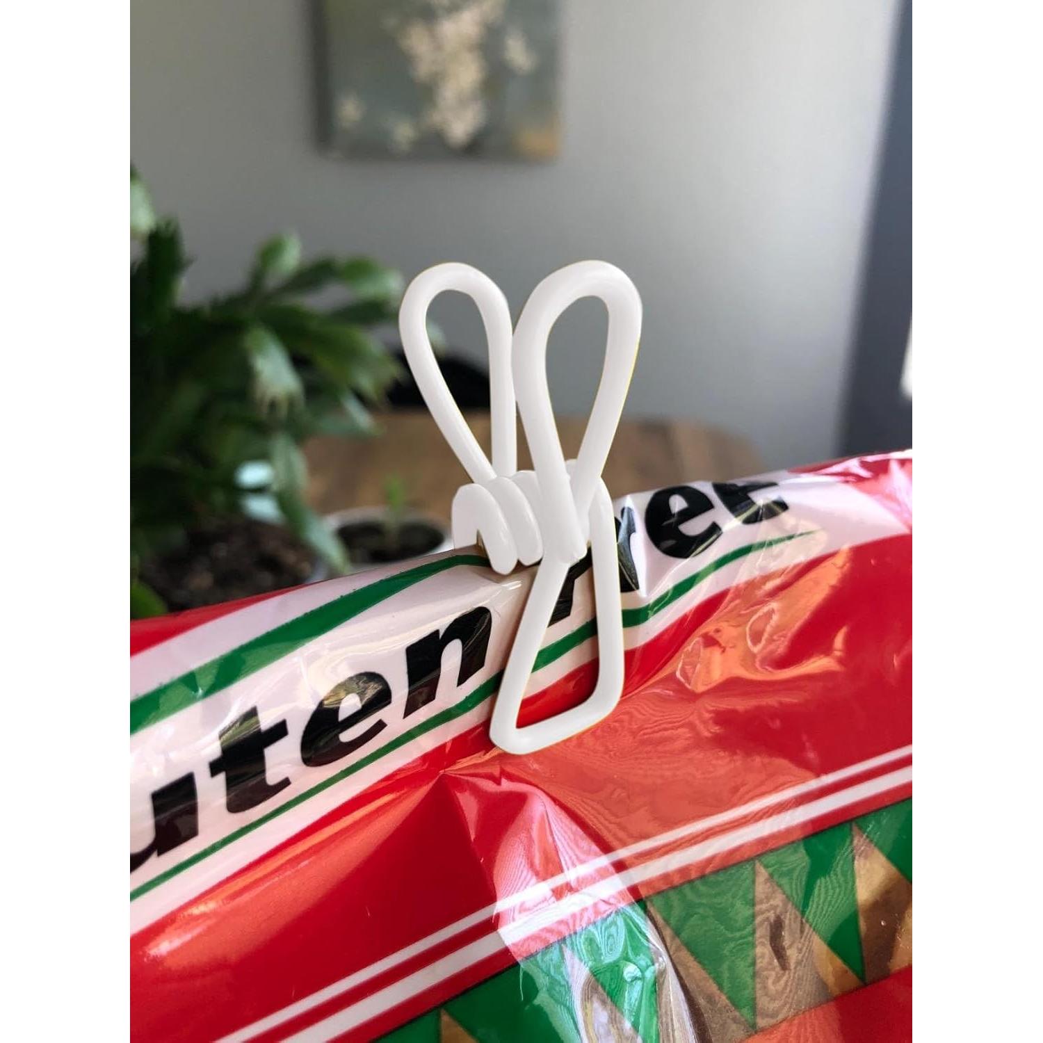 Pinzas para Chips YIHUANYIFA 5 cm Blancas - Paquete de 20