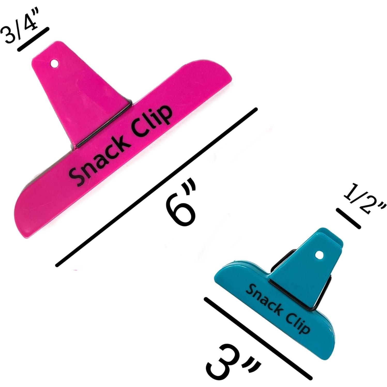 Juego de Clips de Colores Neón ALAZCO - 5 Piezas Multiusos