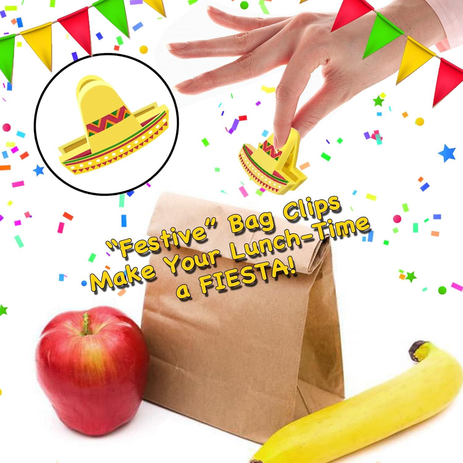 Clips para Bolsas de Alimentos Brothers Bench - 6 Sombreros Coloridos