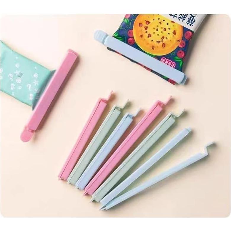 Set de 12 Clips de Bolsa Sndperiexam - Sellado Hermético y Colorido