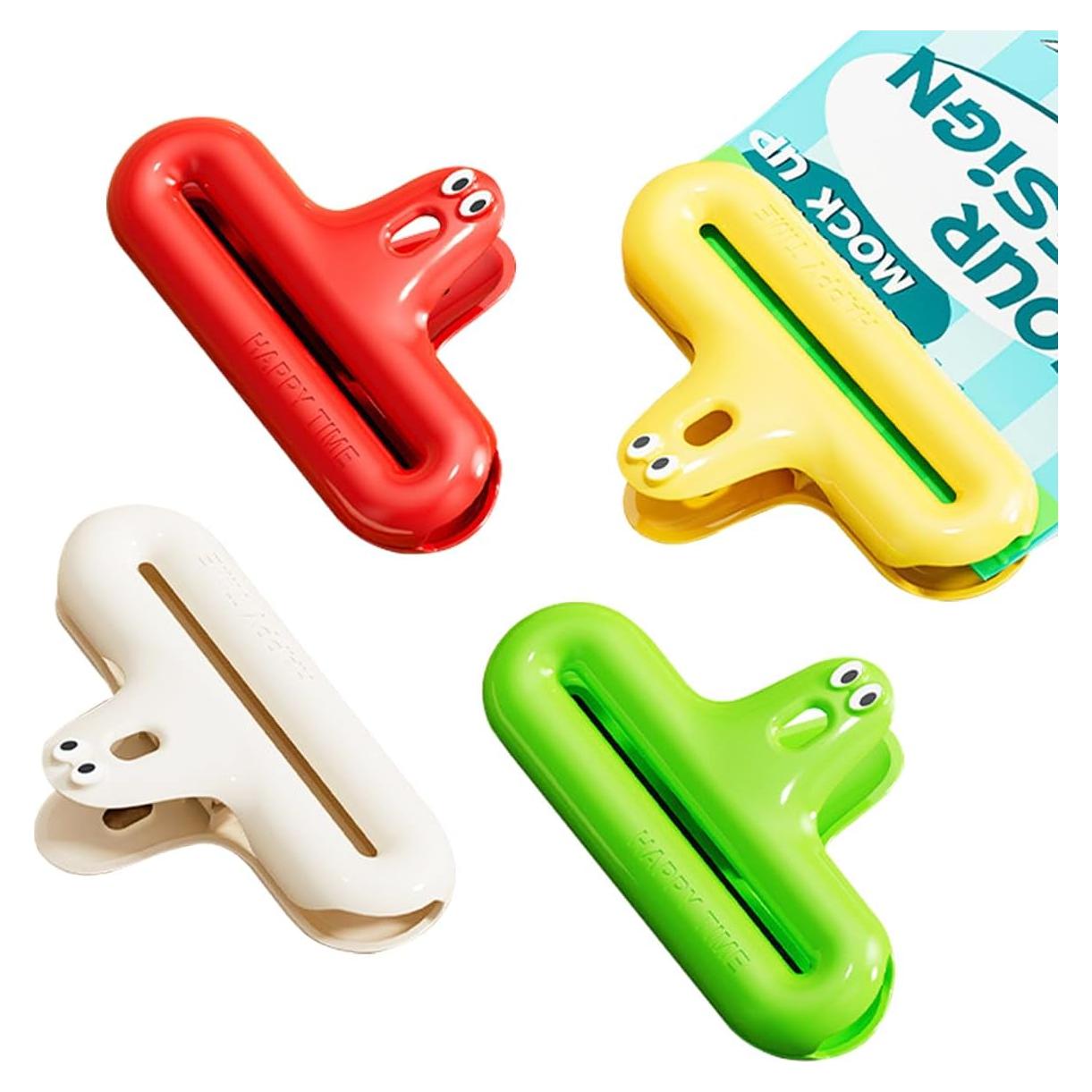 Paquete de 4 Clips de Sellado Baowindy para Alimentos