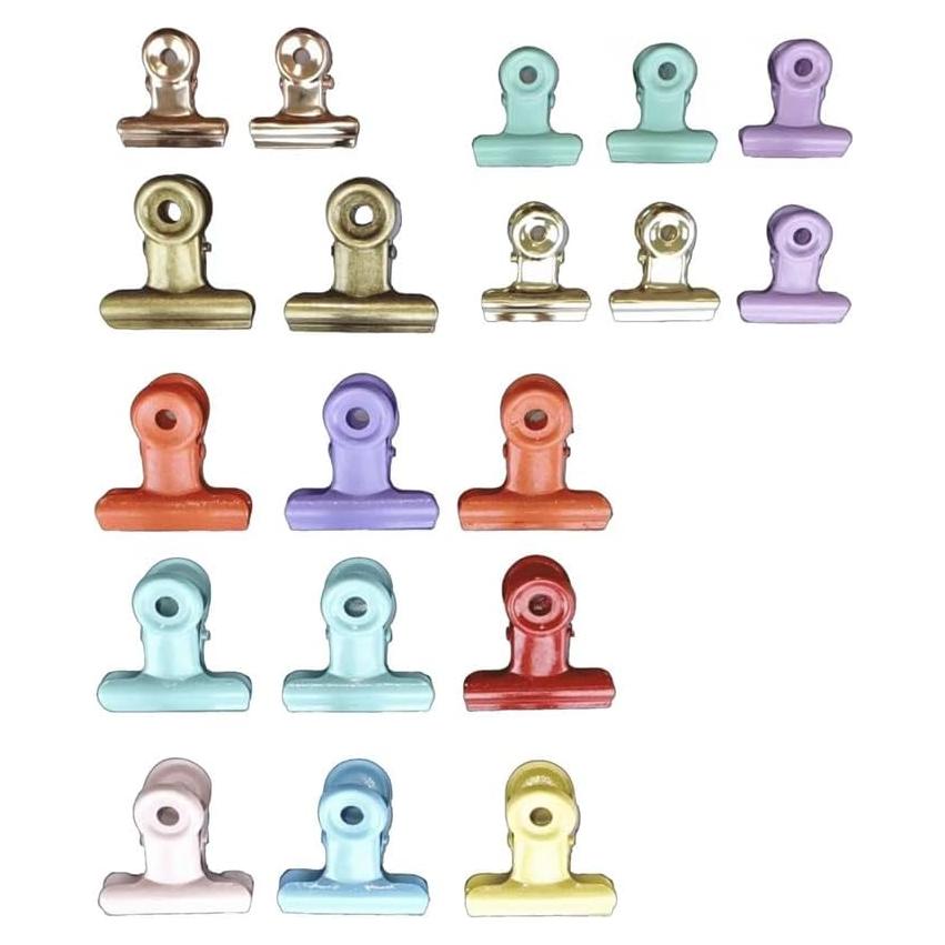 Clip de Binder Molivindy 19 Piezas Acero Inoxidable Multiusos