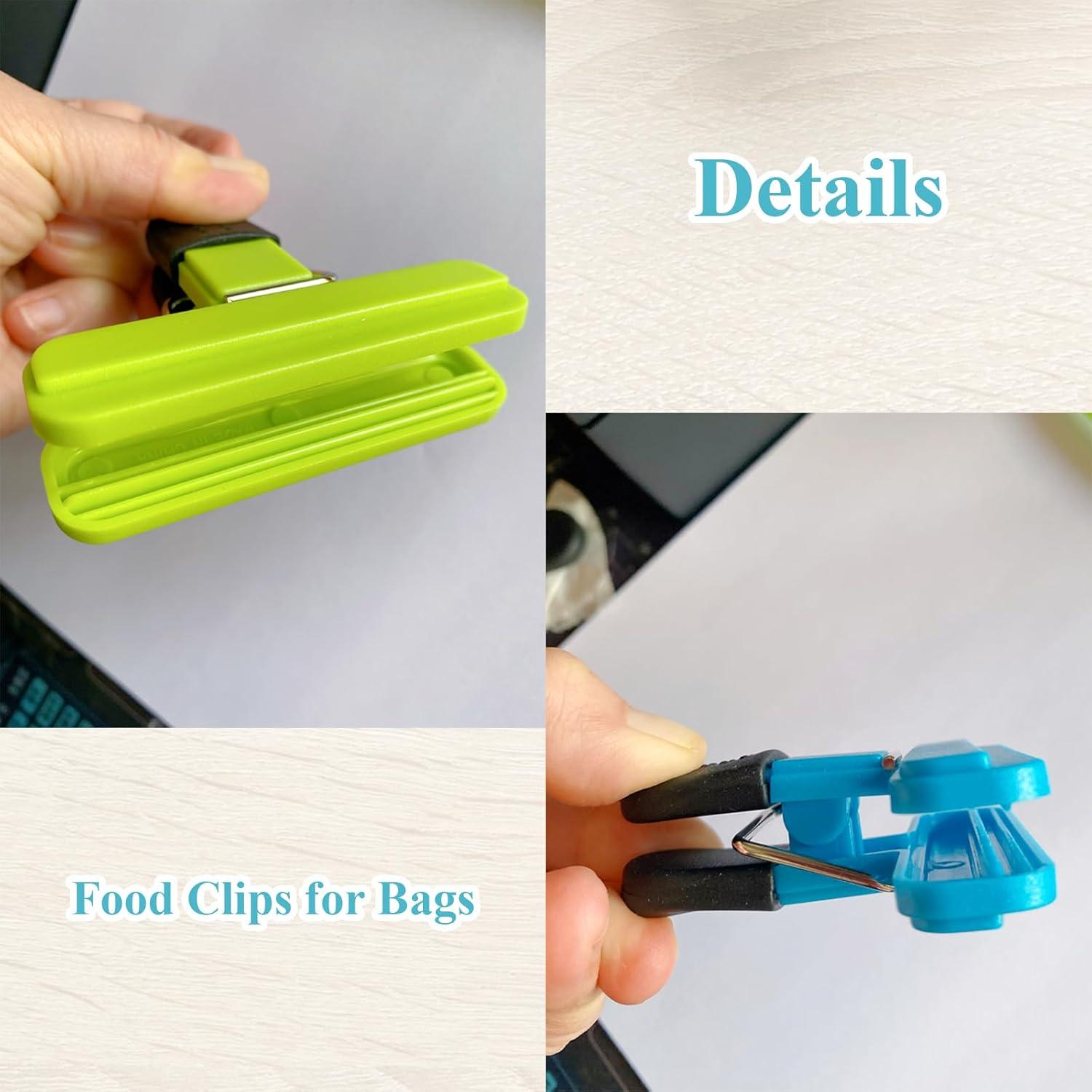 Clips de bolsa de plástico Mzrnfcyk - 21 piezas, 3 estilos