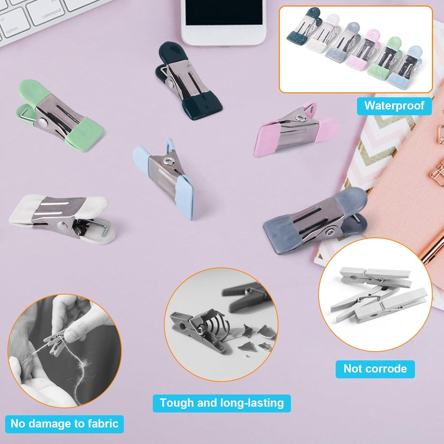 Pinzas de Ropa Pesadas MECHEER 30 Unidades 5.5 cm Acero Inoxidable