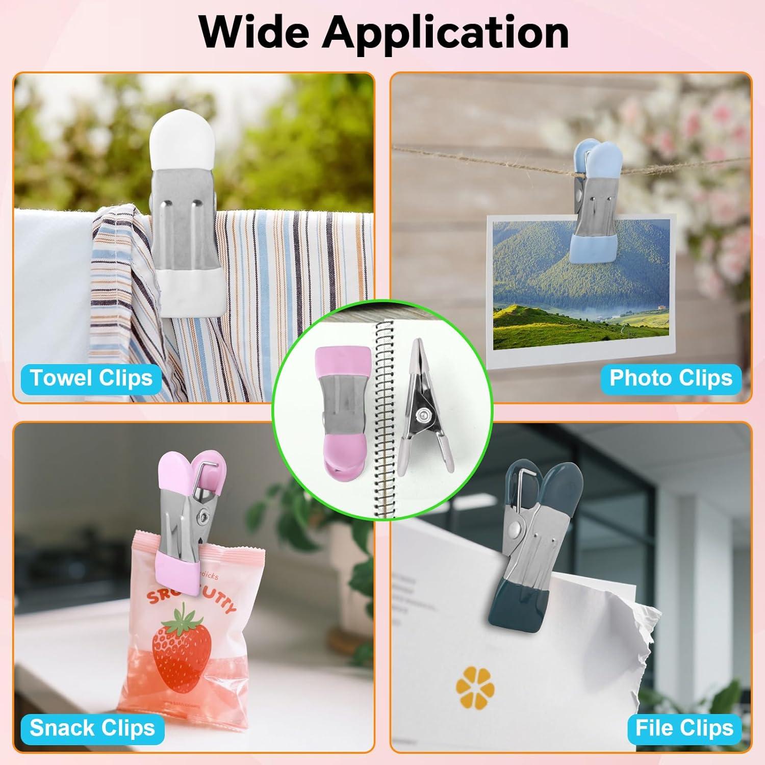 Pinzas de Ropa Pesadas MECHEER 30 Unidades 5.5 cm Acero Inoxidable