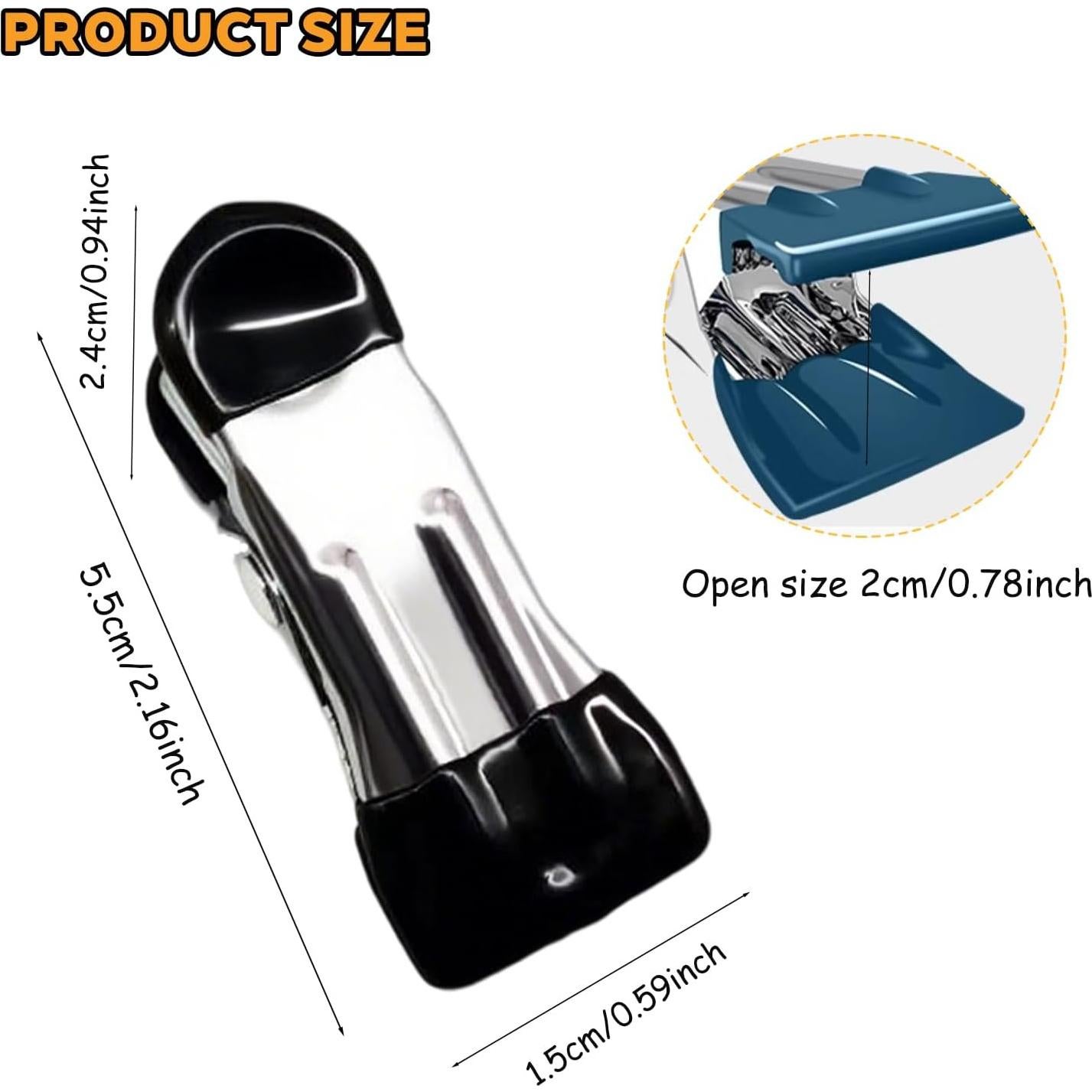 30 Pinzas de Ropa de Acero Inoxidable FatySuby - Antideslizantes y Coloridas