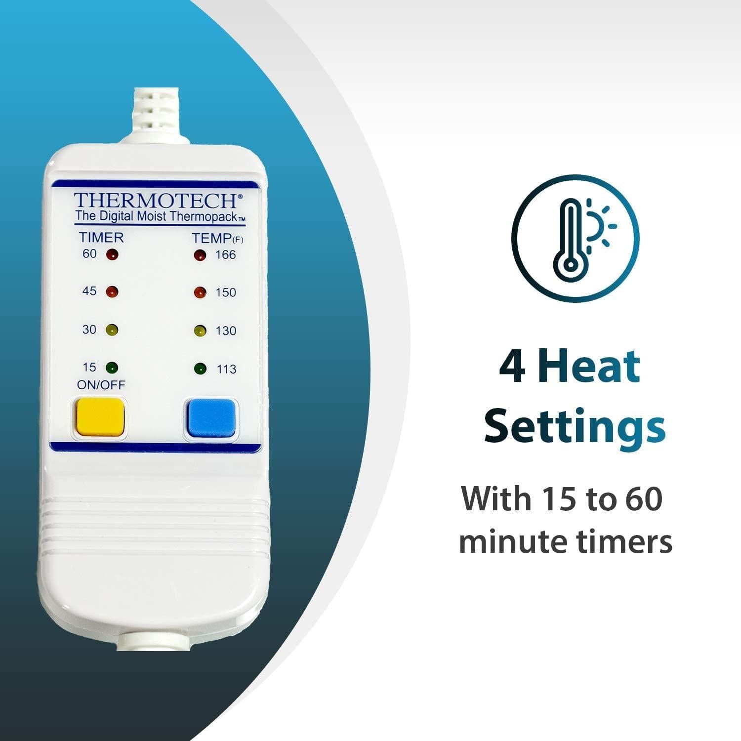 Almohadilla Térmica Humeda Thermotech Rey 66x36cm Alivio Dolor