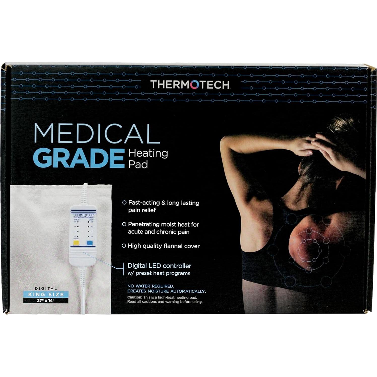 Almohadilla Térmica Humeda Thermotech Rey 66x36cm Alivio Dolor