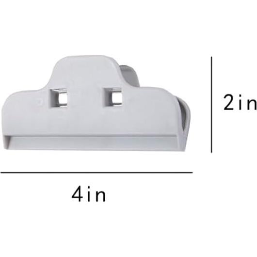 Paquete de 4 Clips de Sellado EYAKEG 10x5 cm Gris