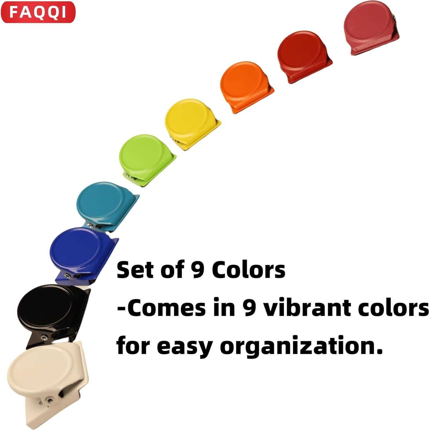 Set de 9 Mini Clips Multicolores FAQQI para Sellar Comida