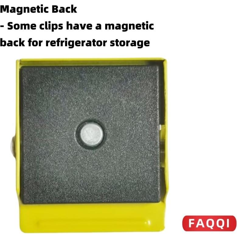 Set de 9 Mini Clips Multicolores FAQQI para Sellar Comida