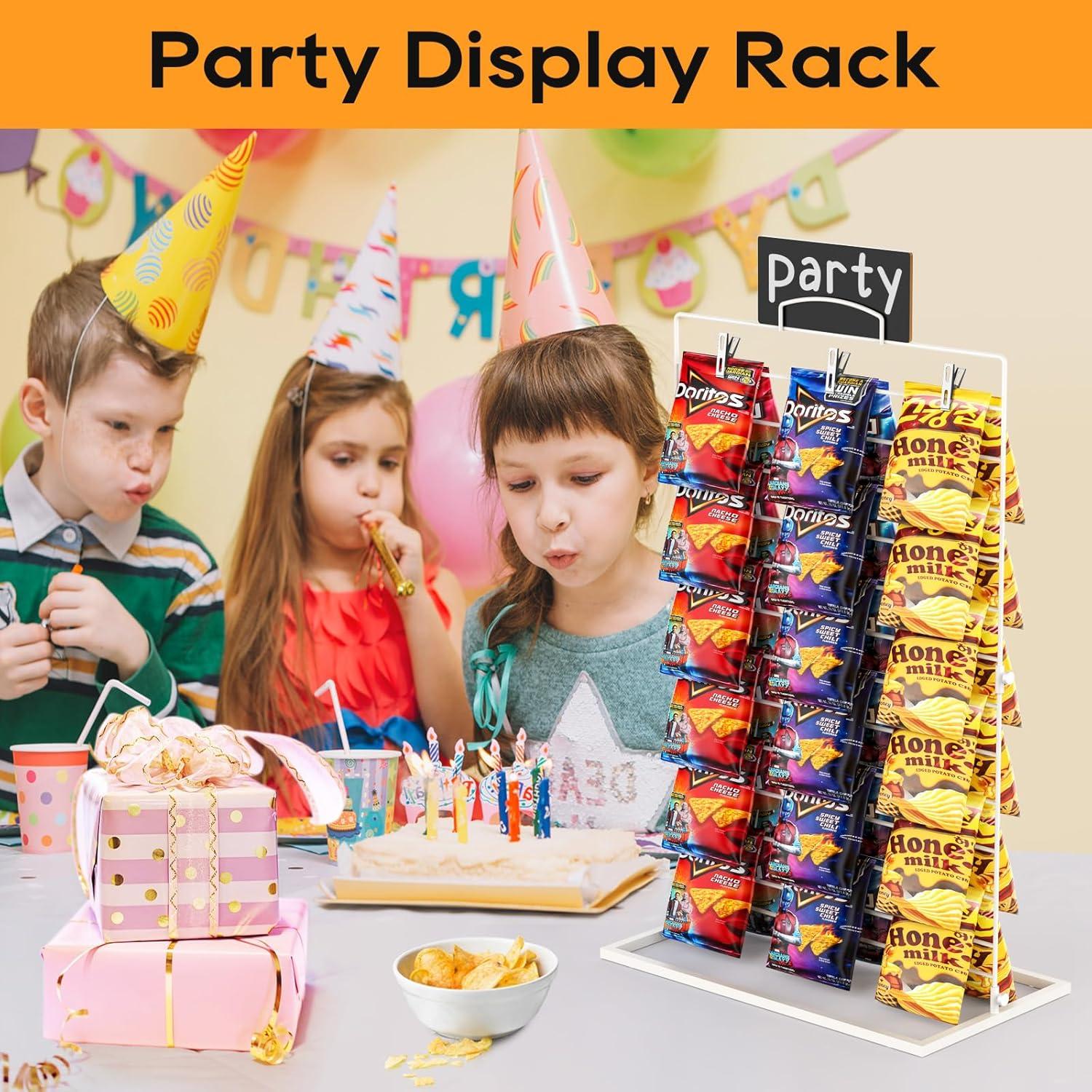 Soporte de exhibición para bolsas de aperitivos TJ.MOREE 3 filas