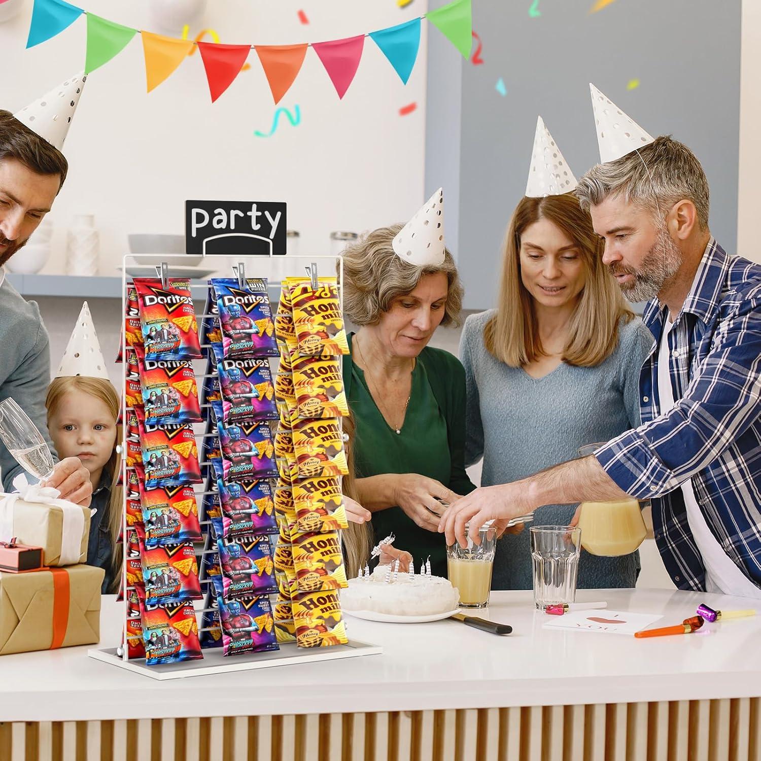 Soporte de exhibición para bolsas de aperitivos TJ.MOREE 3 filas