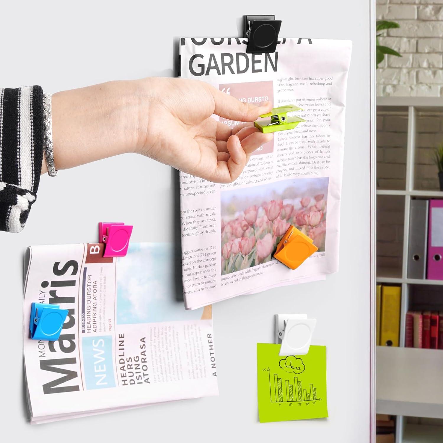 Clips Magnéticos Grtard 6 Paquete Coloridos 4.3x3.0cm