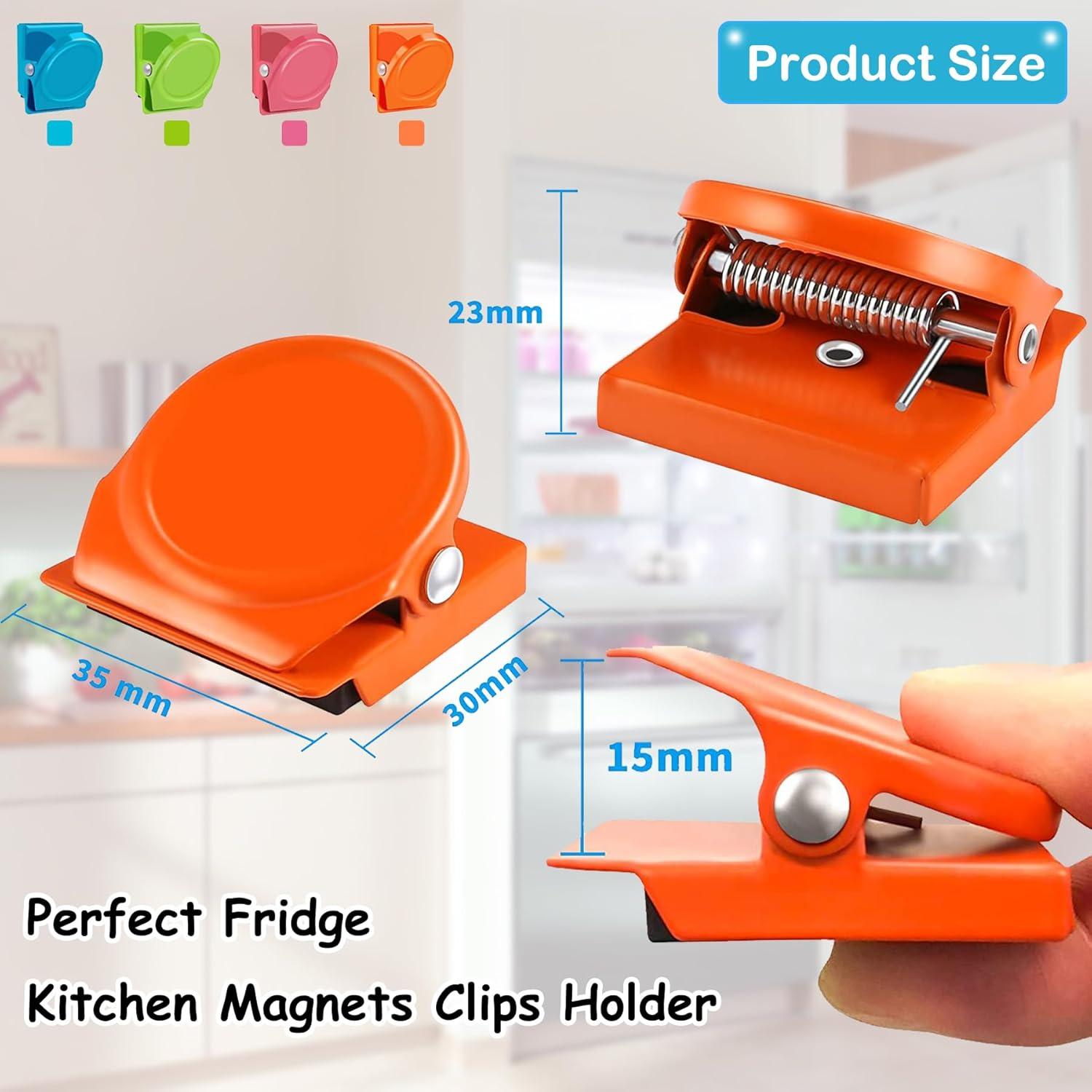 Clips Magnéticos de Refrigerador BamLue - 12 Piezas Multicolor