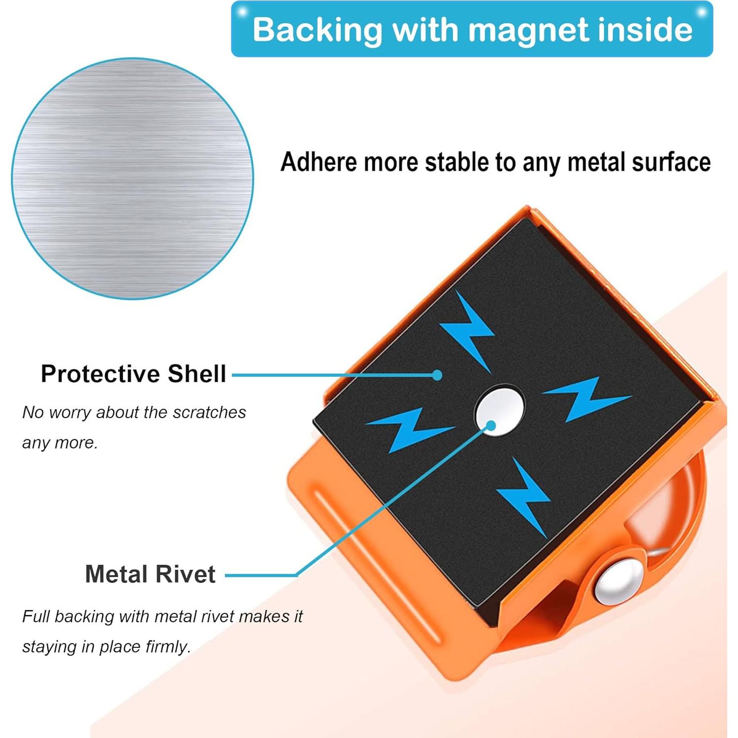 Clips Magnéticos de Refrigerador BamLue - 12 Piezas Multicolor