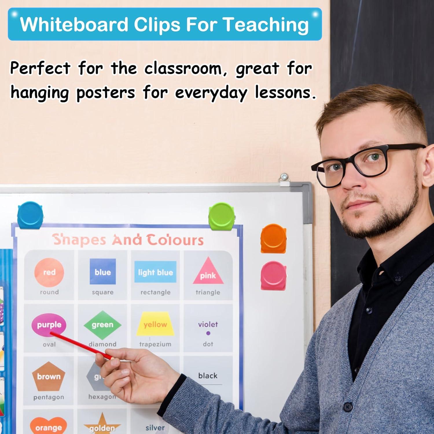 Clips Magnéticos de Refrigerador BamLue - 12 Piezas Multicolor