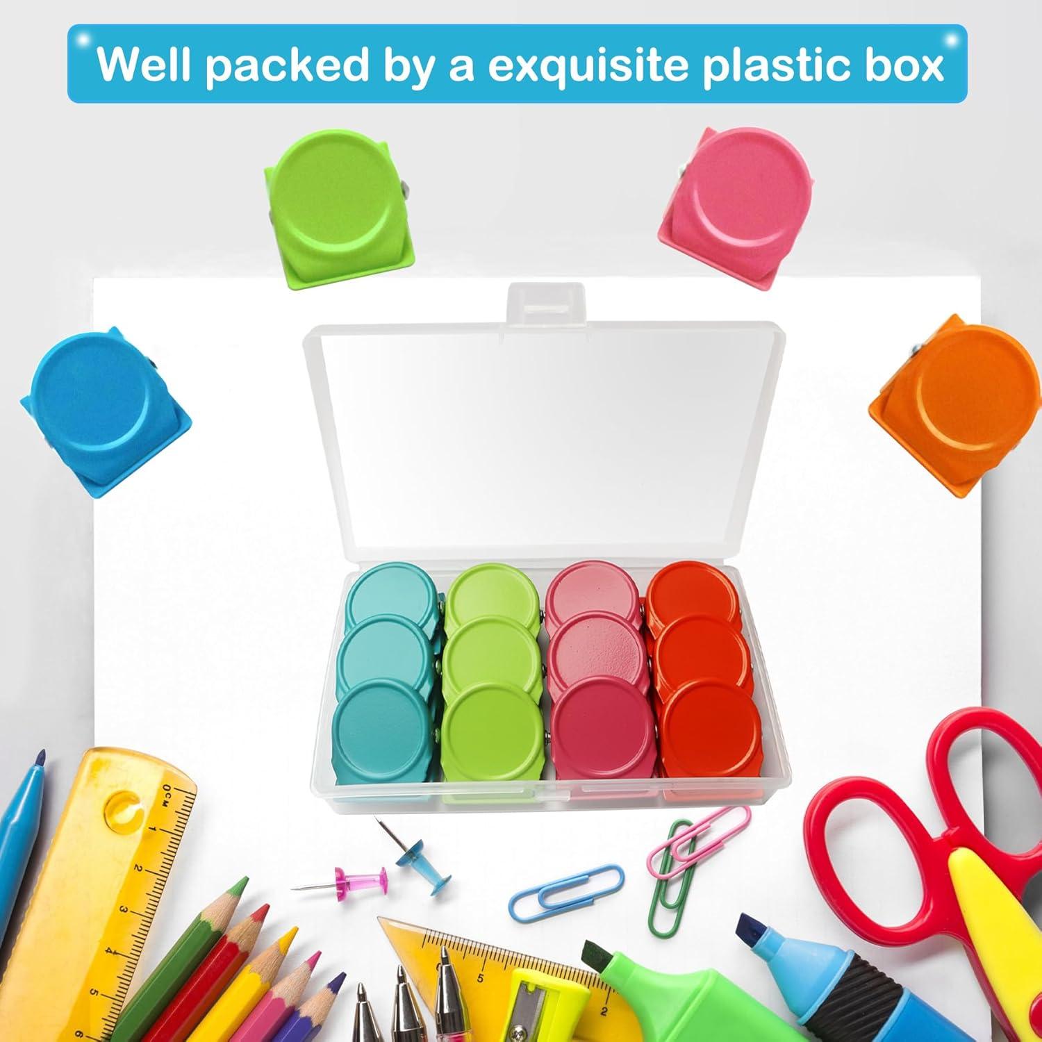 Clips Magnéticos de Refrigerador BamLue - 12 Piezas Multicolor