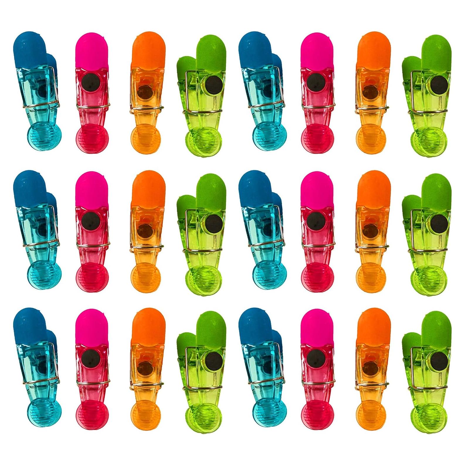 Juego de 24 Clips Magnéticos Coloridos Black Duck - 7.62 cm