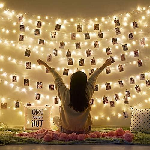 50 Pinzas de Madera Coloridas HONGYUTAI 7.37cm Multiusos