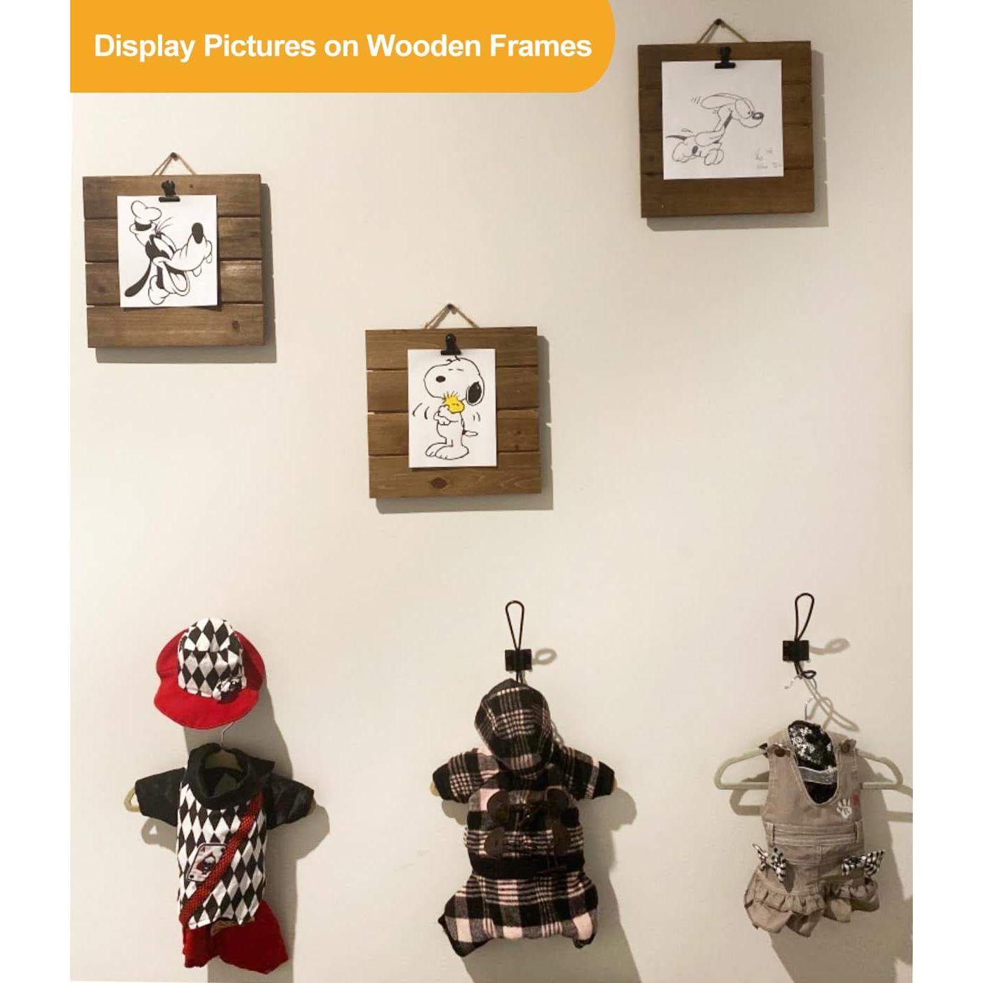 Clips de Metal Coideal Negros 22 mm - Paquete de 30 Mini Clips