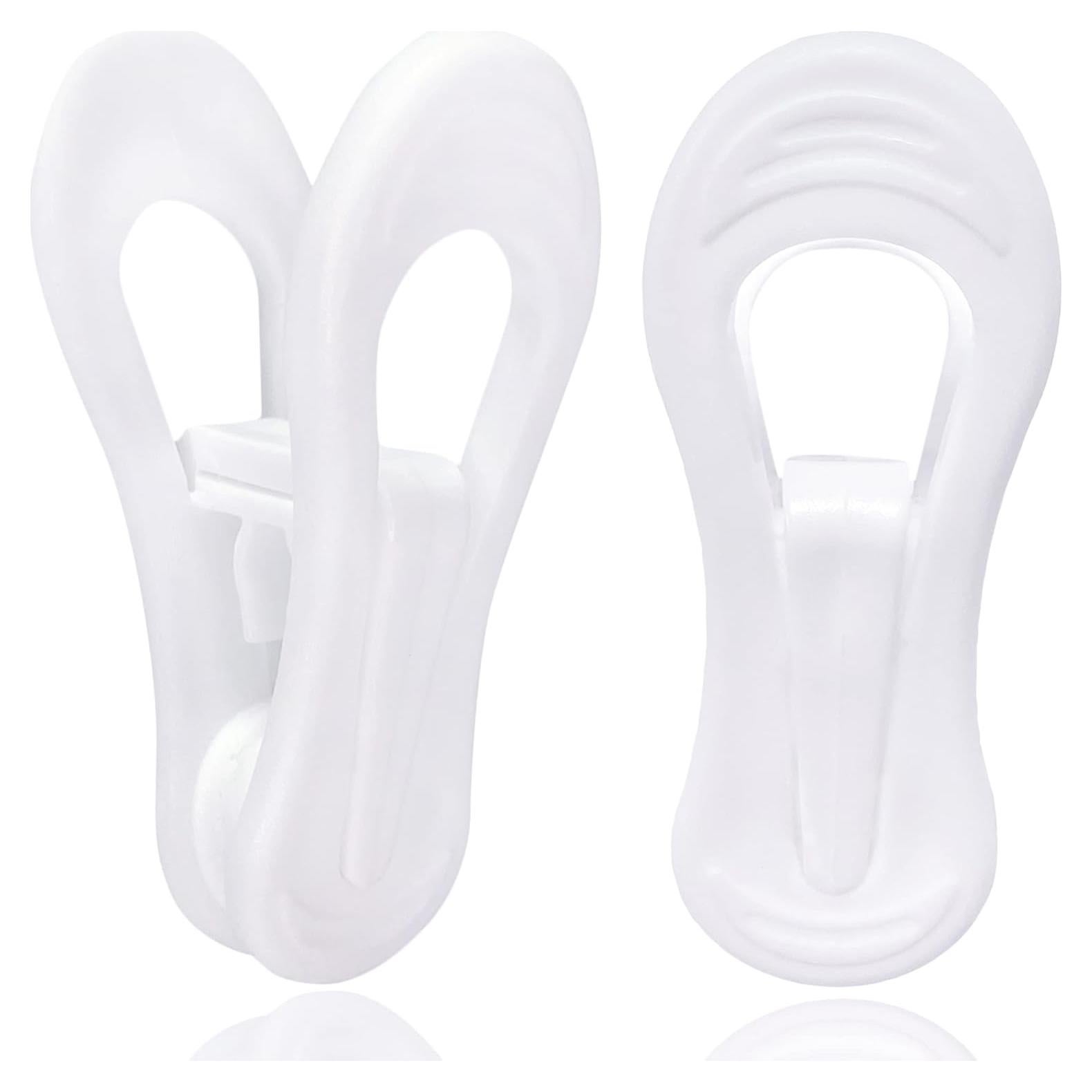 Clips de Percha TOFIIGREM 50 Pack Plástico Blanco Multiusos
