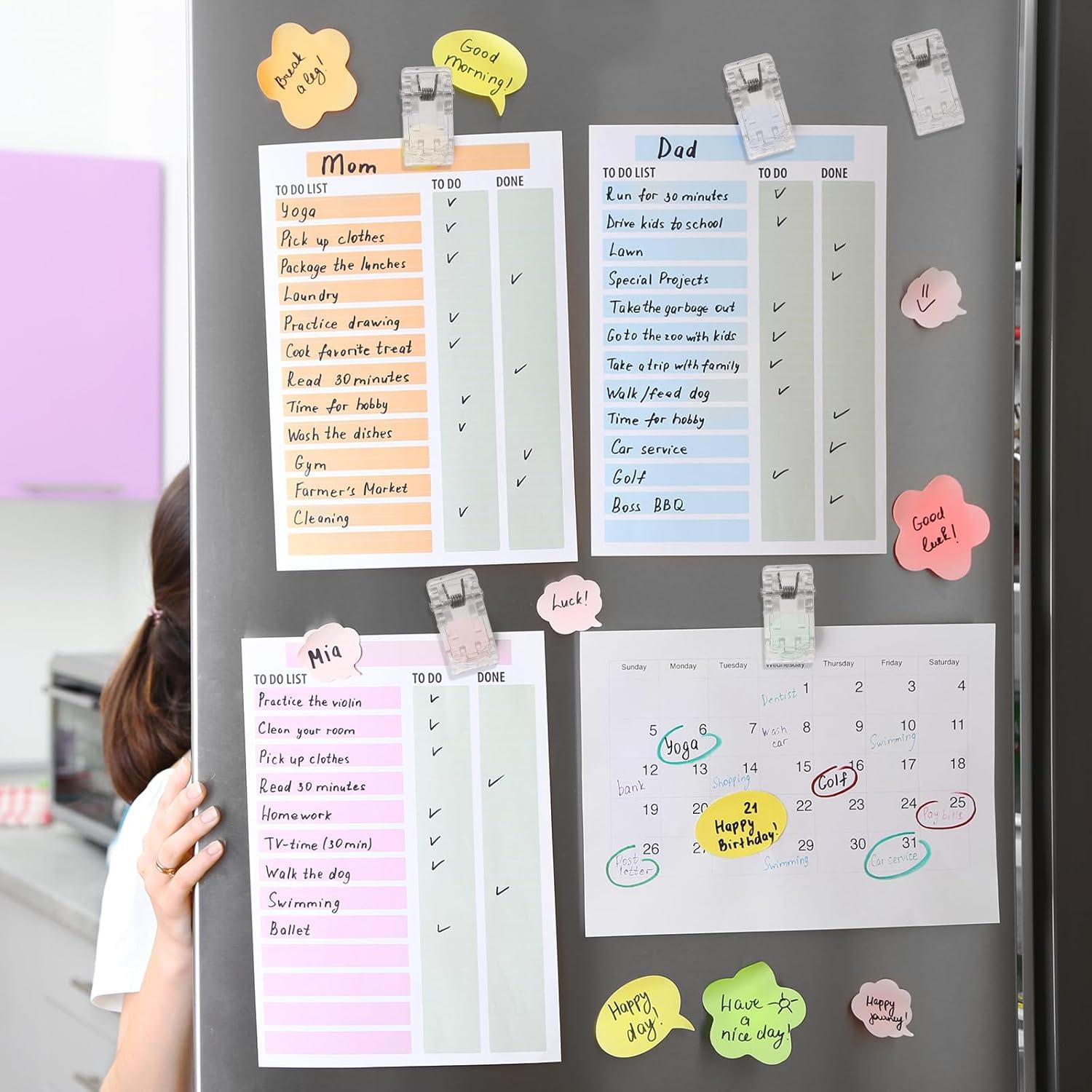 50 Clips para Tapices Prudiut - 25 Autoadhesivos y 25 Magnéticos