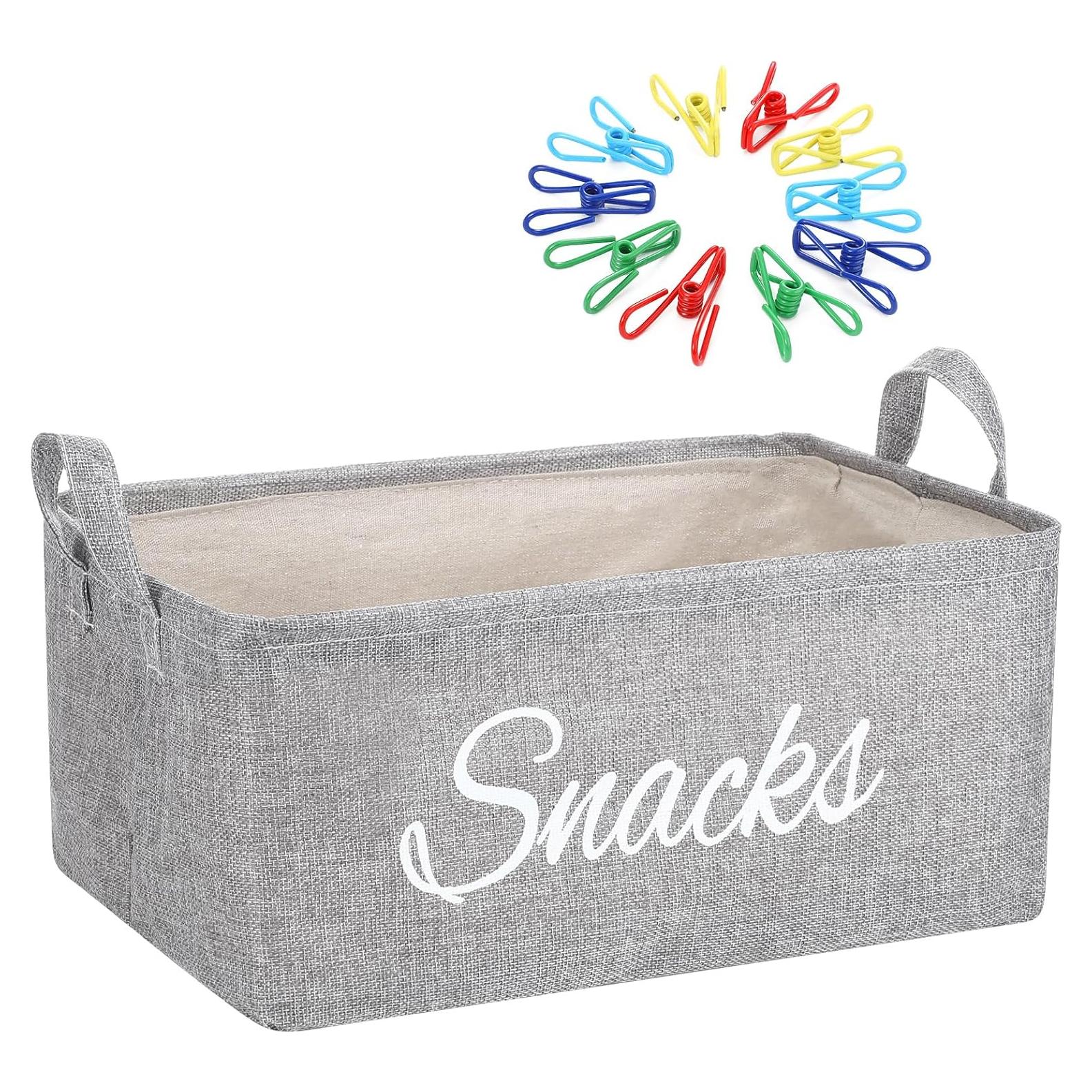 Conjunto de 17 Cestas para Snacks Newtay - Organizador Gris