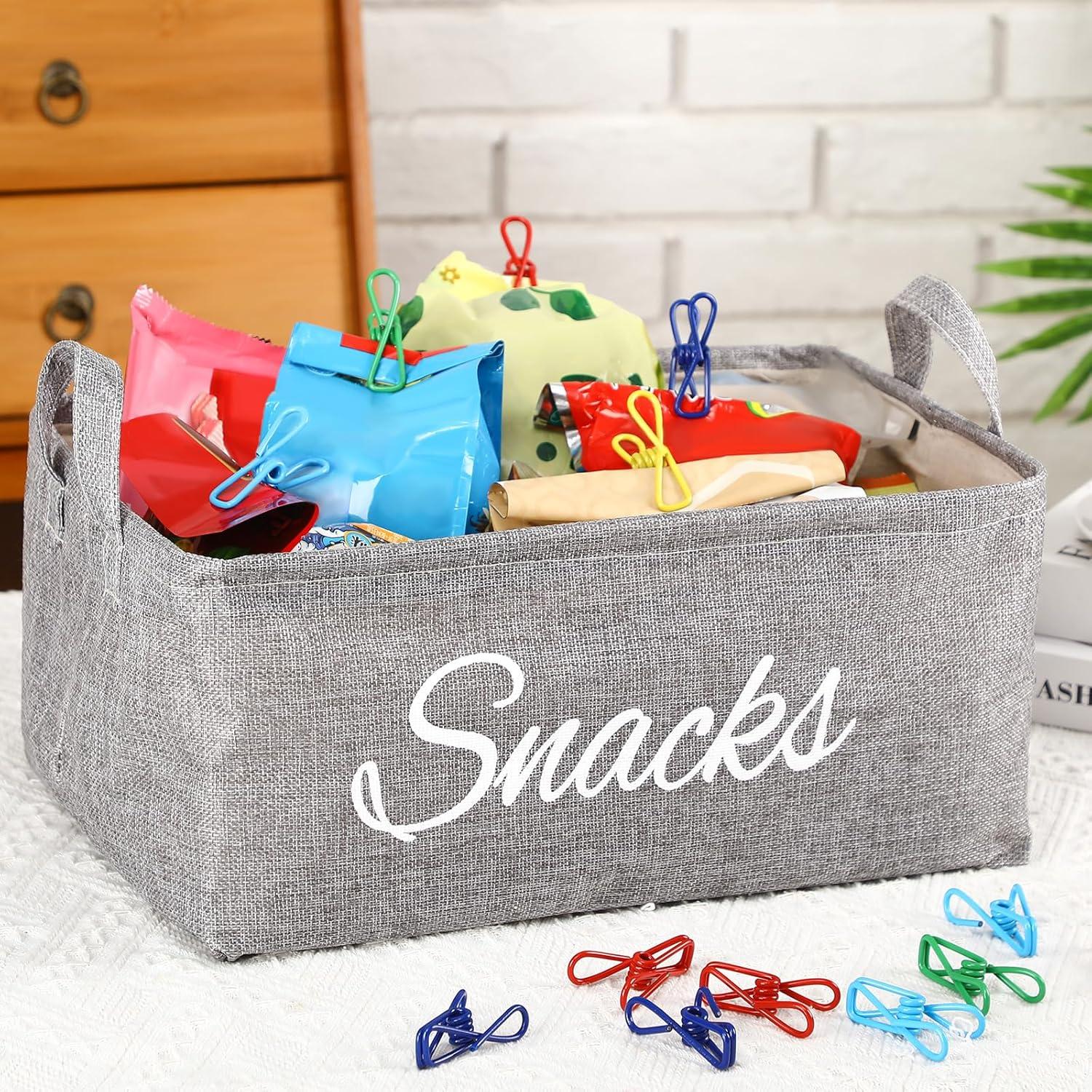 Conjunto de 17 Cestas para Snacks Newtay - Organizador Gris