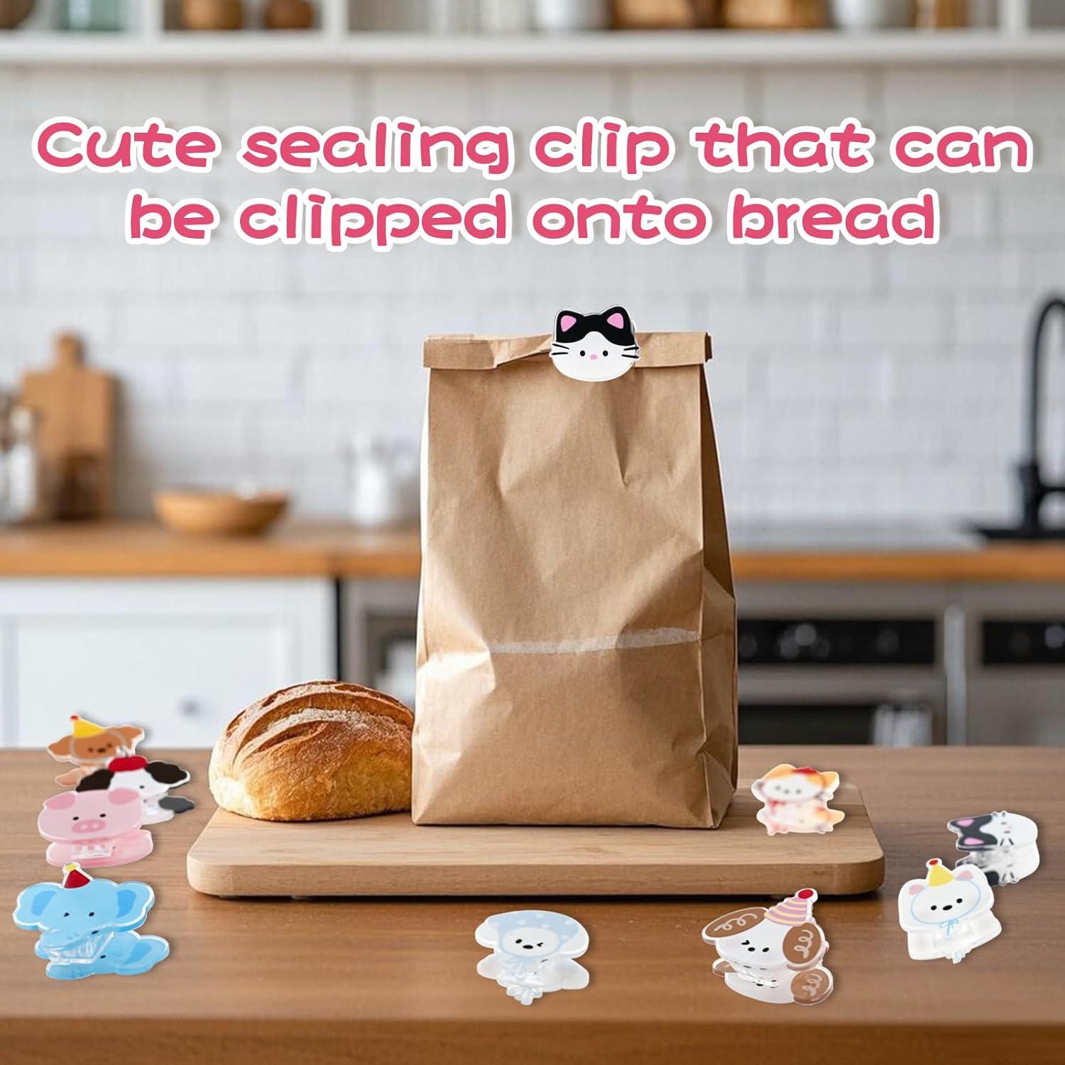 Set de 9 Clips Selladores de Bolsas Baowindy - Diseño Animal