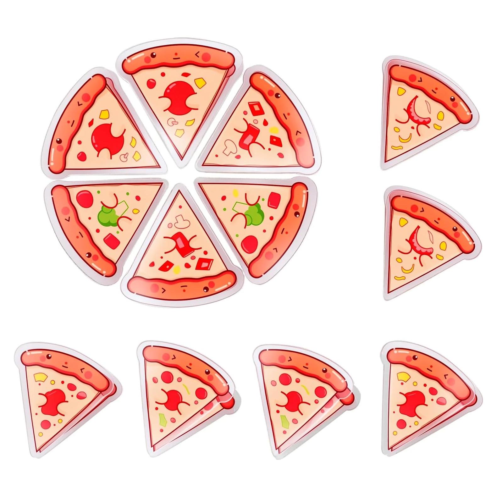 12 Clips Selladores de Alimentos en Forma de Pizza PWMDUX