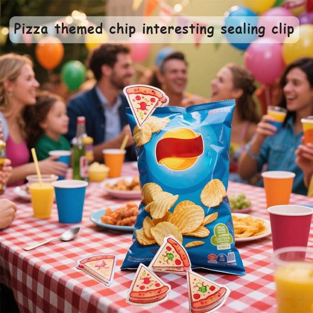 12 Clips Selladores de Alimentos en Forma de Pizza PWMDUX