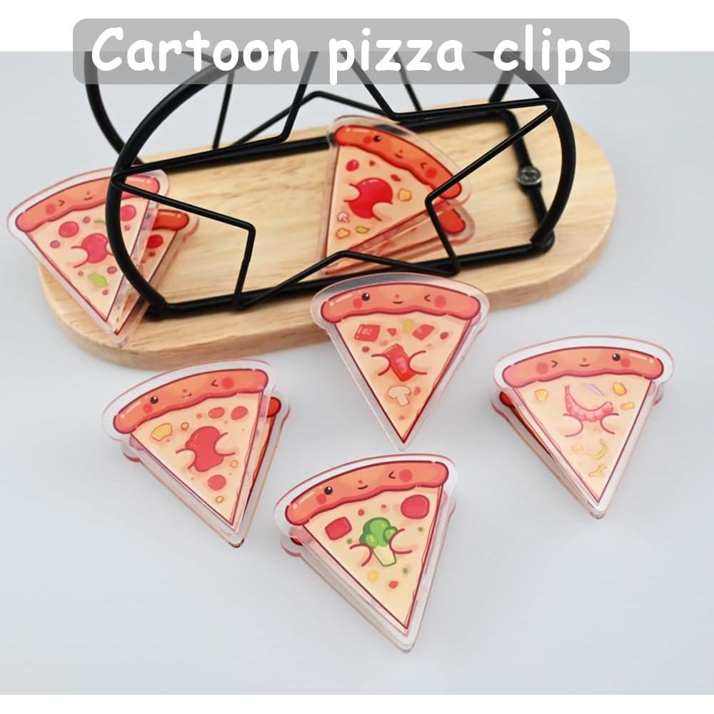 12 Clips Selladores de Alimentos en Forma de Pizza PWMDUX