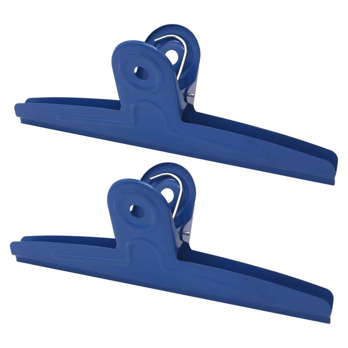 Clips de Bulldog Extra Grande GUKBIAY 30 cm Azul Acero Inoxidable