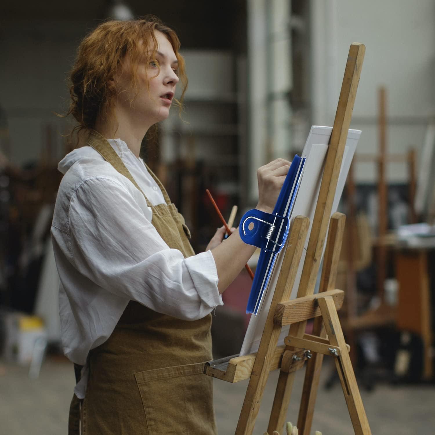 Clips de Bulldog Extra Grande GUKBIAY 30 cm Azul Acero Inoxidable