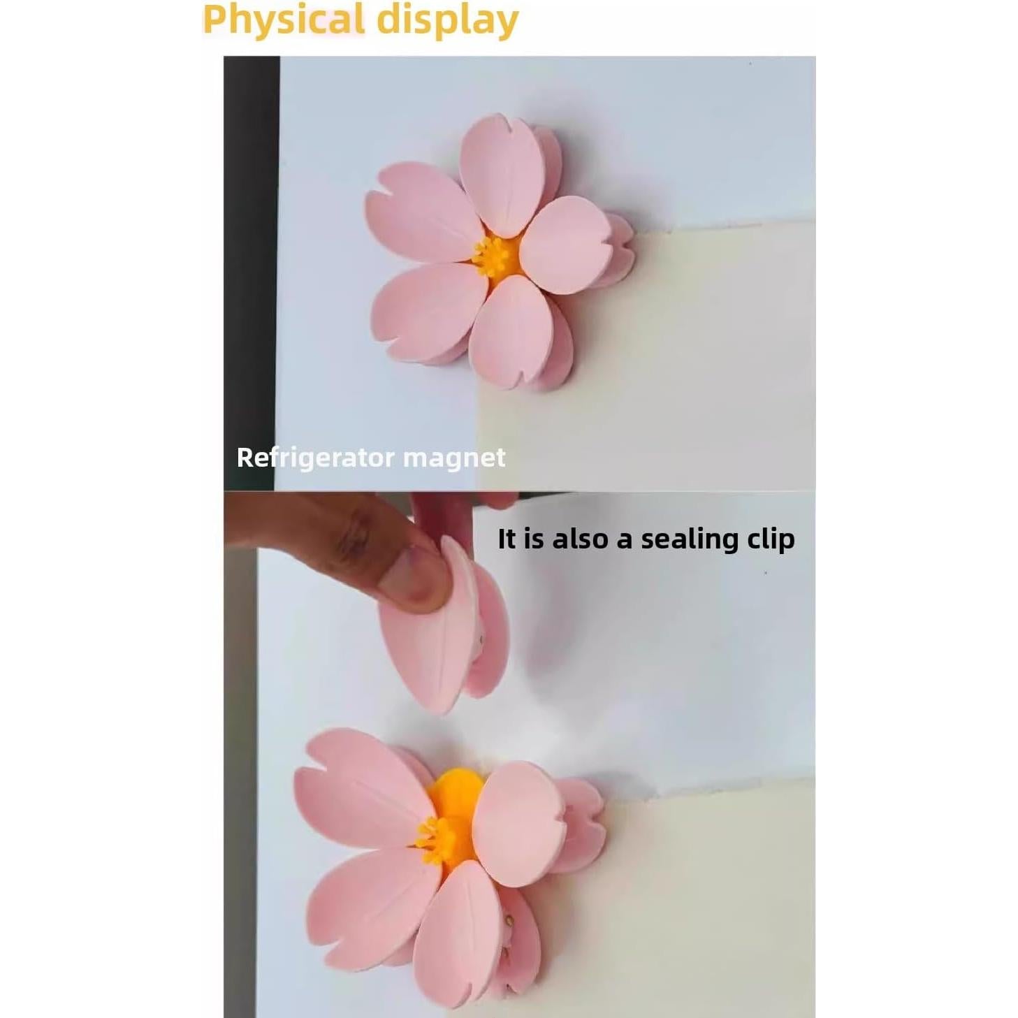 Pinzas Magnéticas para Bolsas de Alimentos Rxuiael - 5 Pétalos