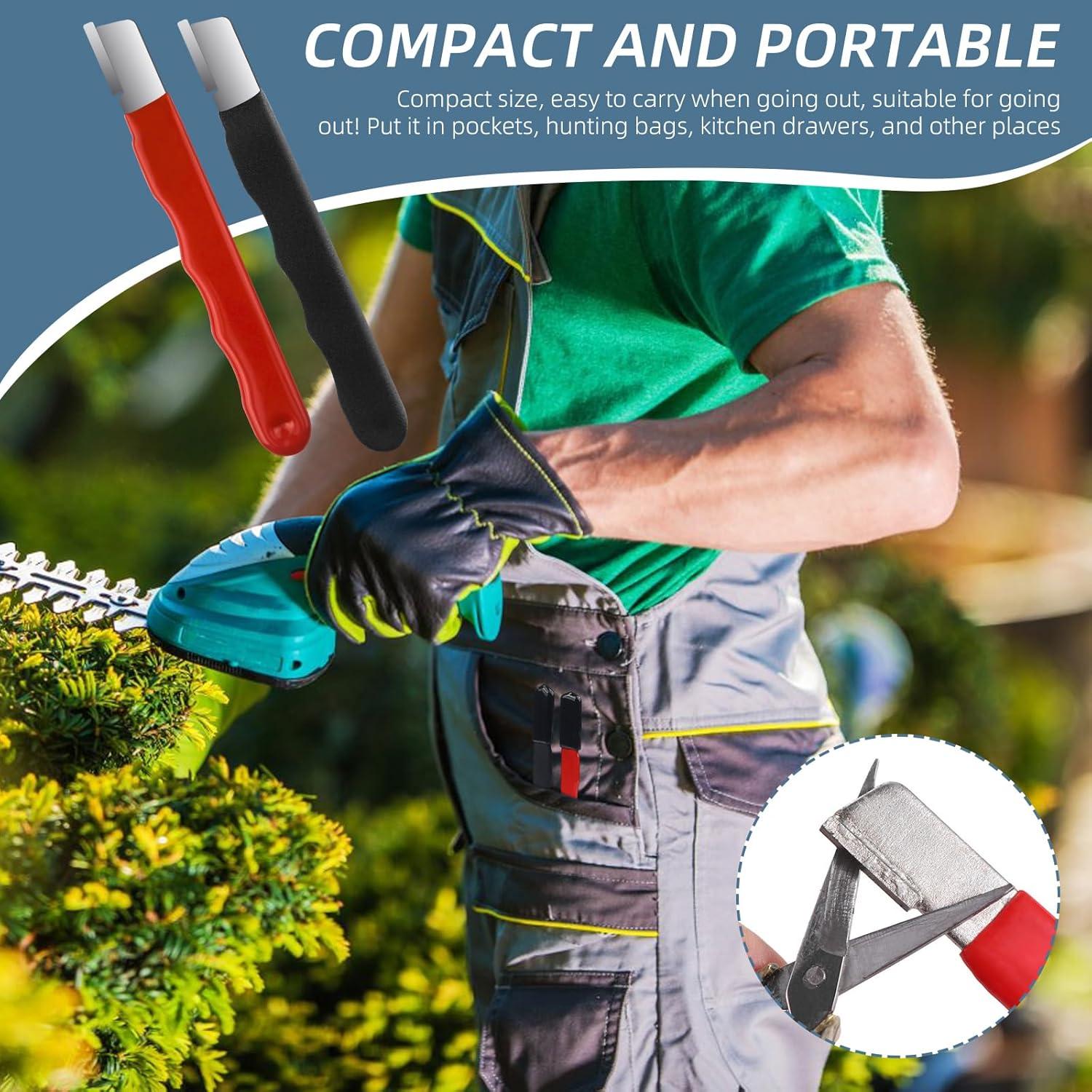 Afilador de Herramientas de Jardín Pretwad - 4 Pcs Portátil