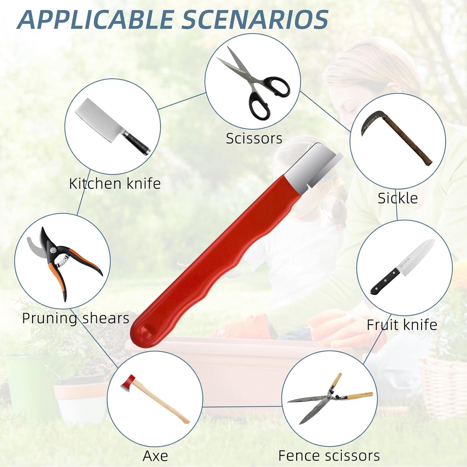 Afilador de Herramientas de Jardín Pretwad - 4 Pcs Portátil