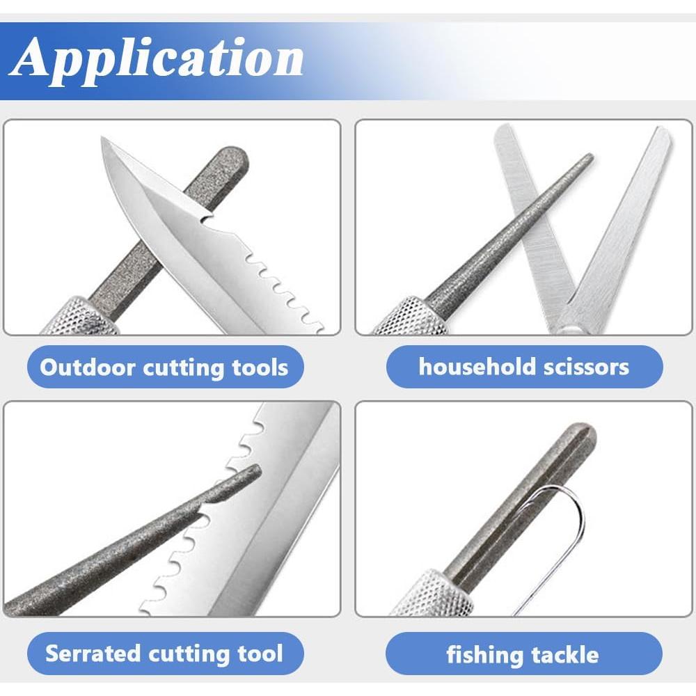 Afilador de Cuchillos Serrados Wolfride 2 Piezas Diamante