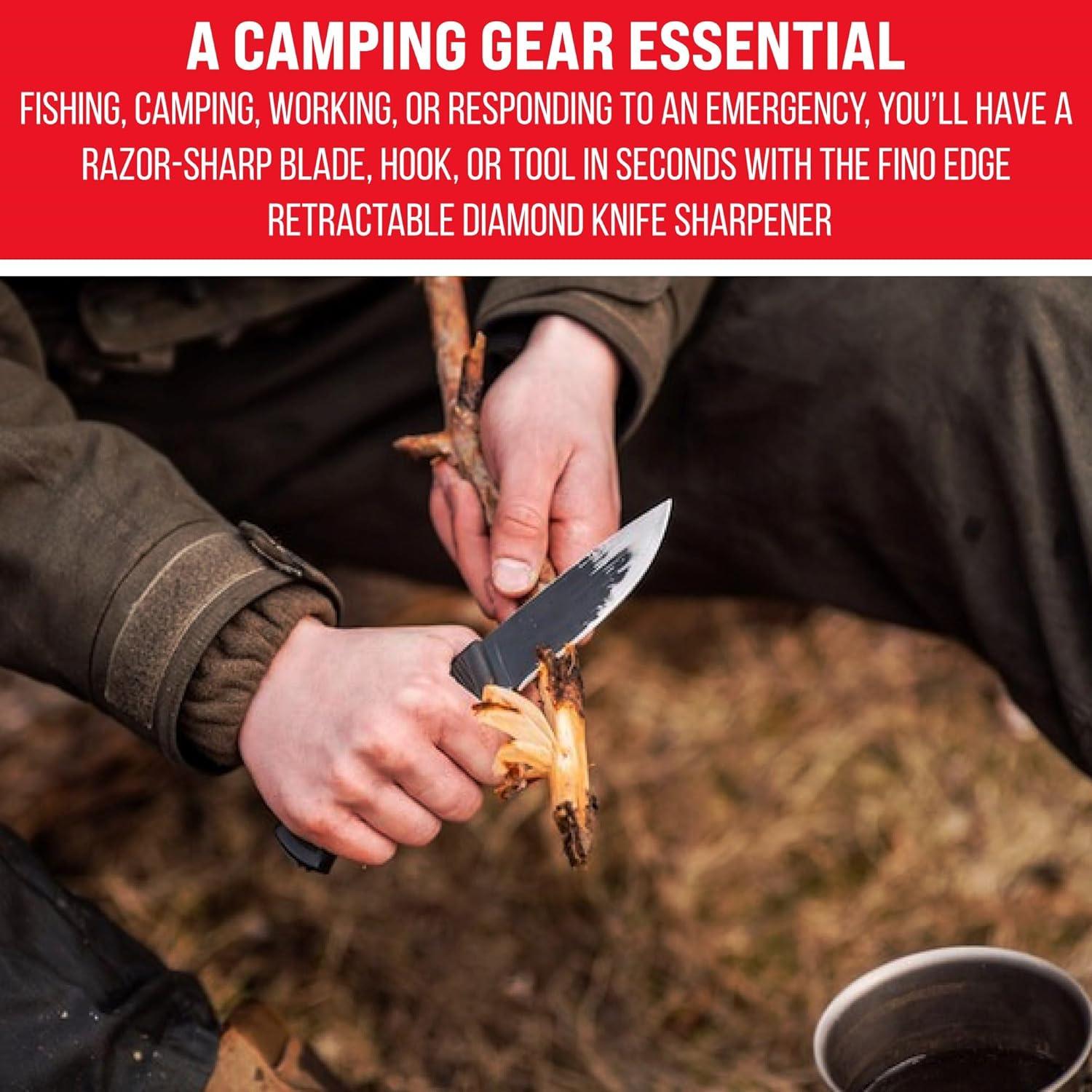 Varilla Afiladora de Diamante Fino Edge para Cuchillos Serrados