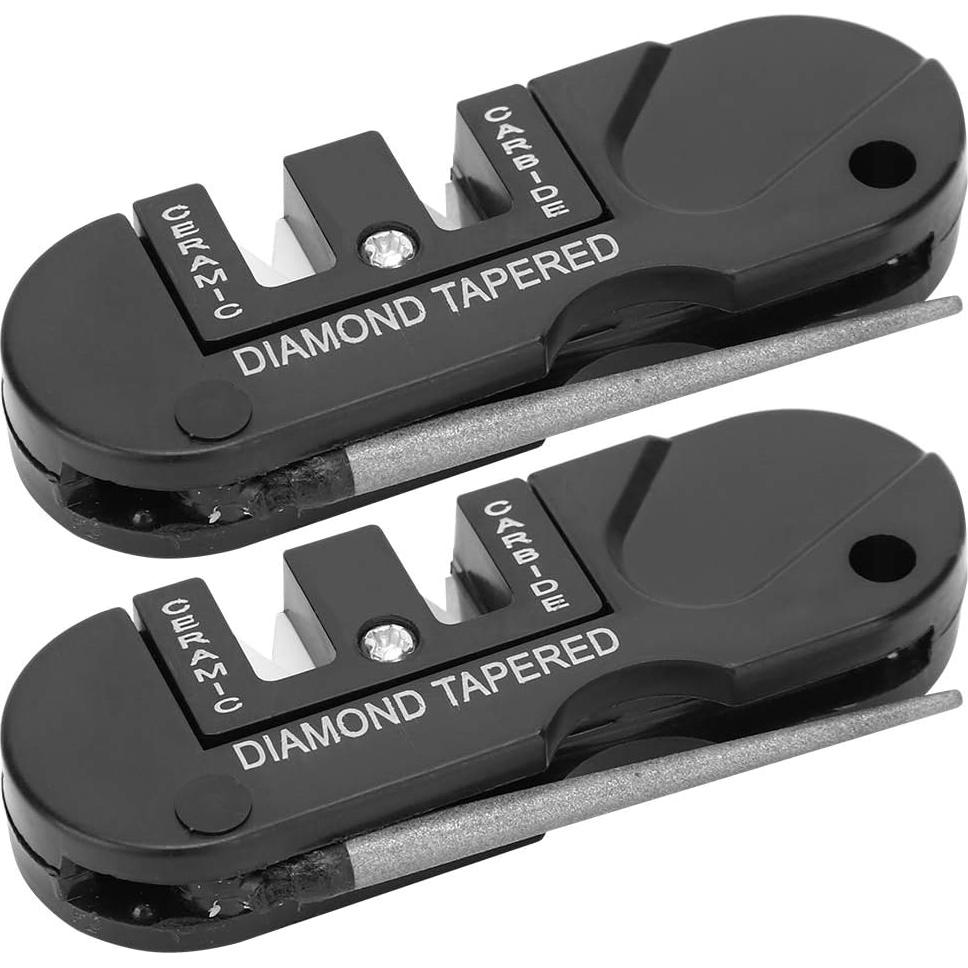 Afilador de cuchillos Taidda 2 PCS Diamante y Cerámica 80x30mm