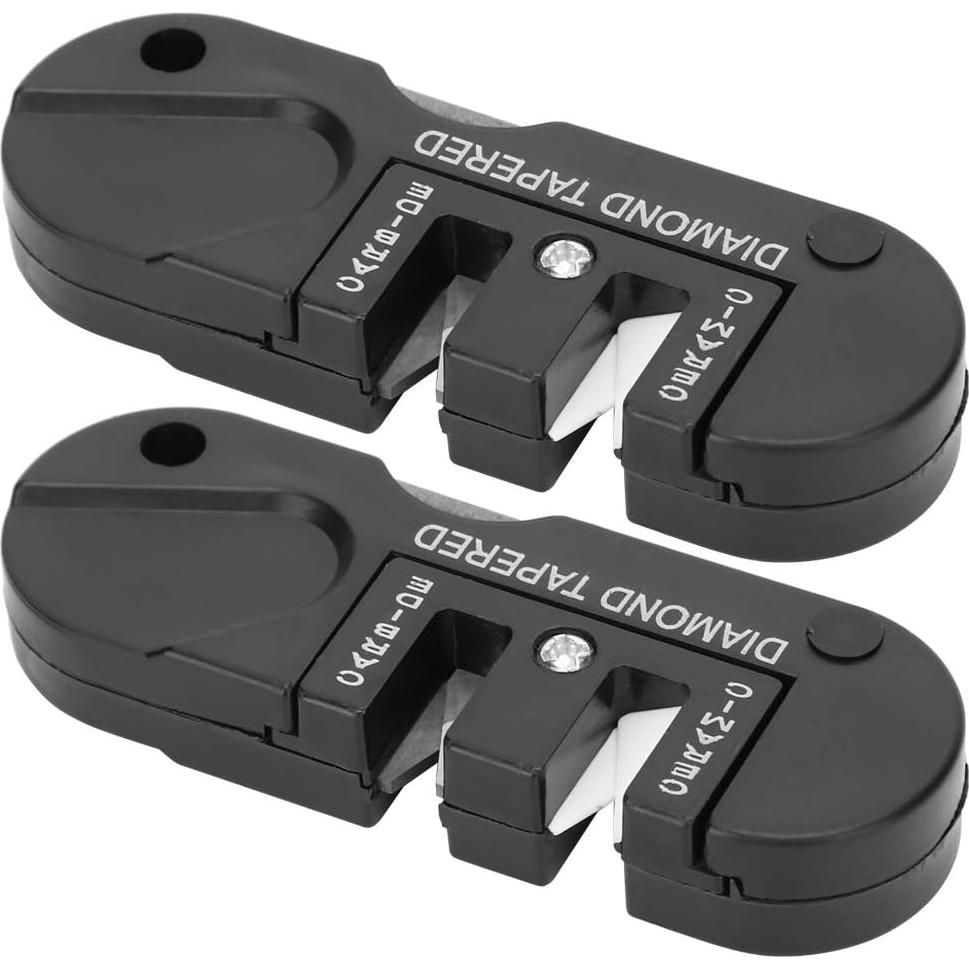 Afilador de cuchillos Taidda 2 PCS Diamante y Cerámica 80x30mm