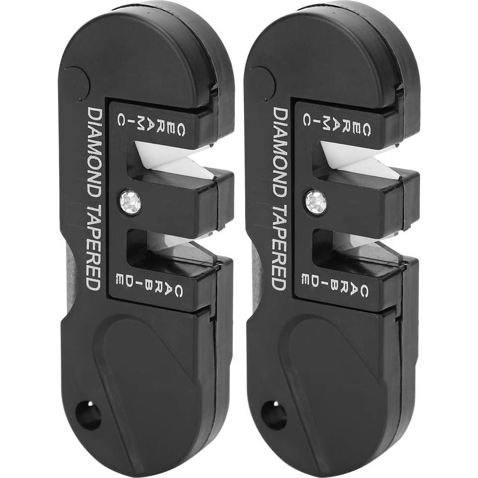 Afilador de cuchillos Taidda 2 PCS Diamante y Cerámica 80x30mm