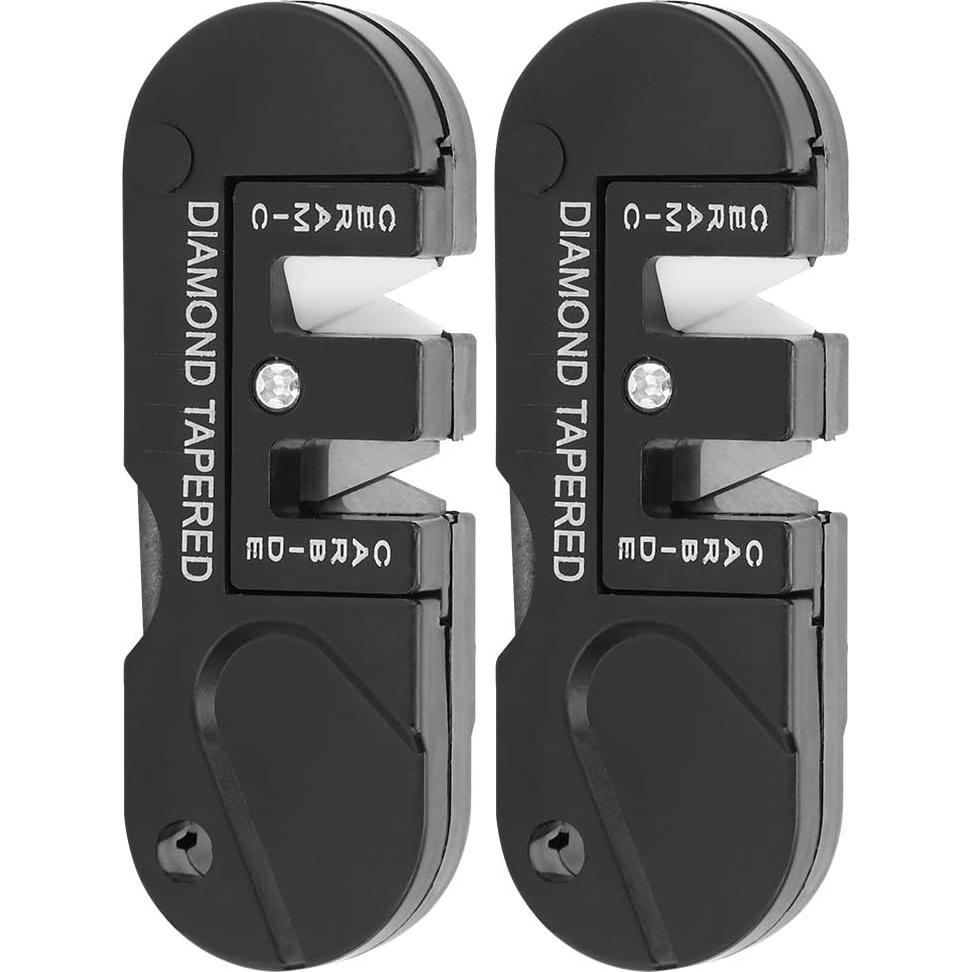 Afilador de cuchillos Taidda 2 PCS Diamante y Cerámica 80x30mm