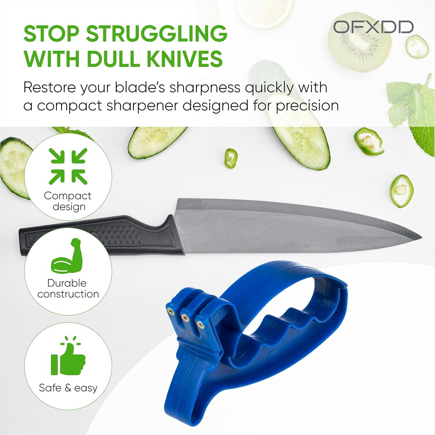 Afilador de cuchillos manual portátil - Afilador de cocina