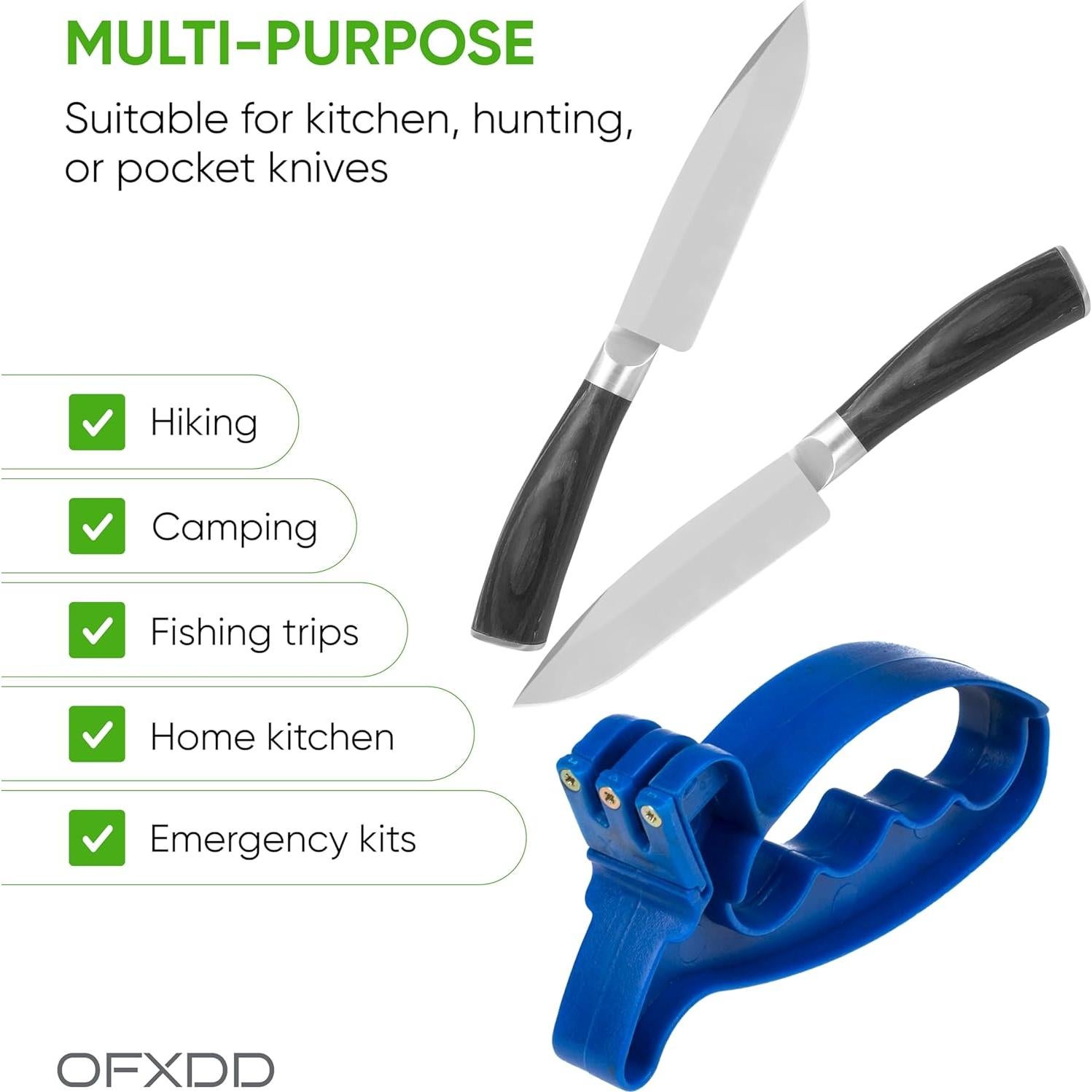 Afilador de cuchillos manual portátil - Afilador de cocina