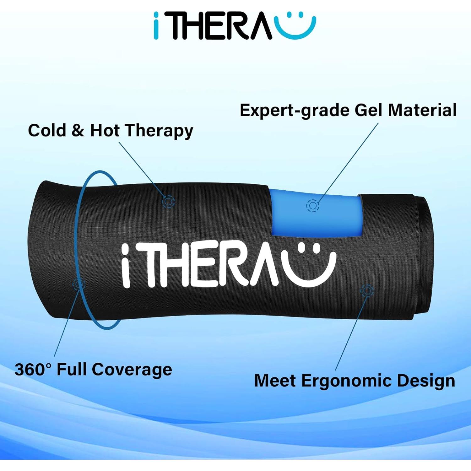Funda de Hielo Reutilizable iTHERAU para Rodilla y Codo - 2 Pzs