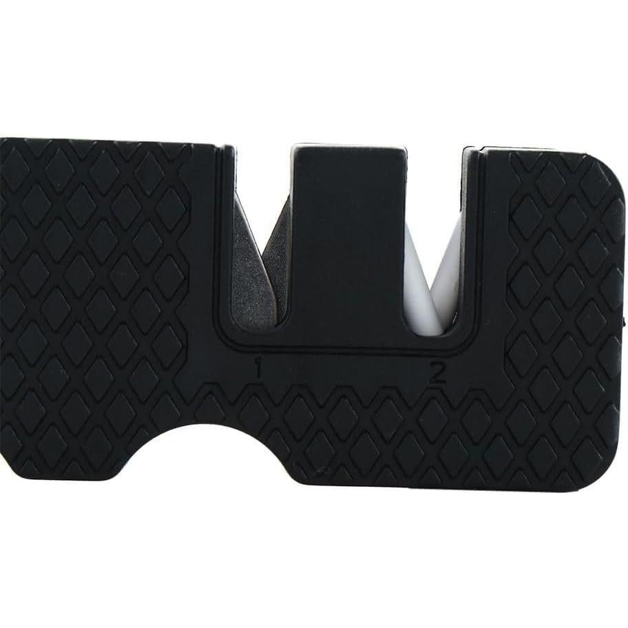 Afilador de cuchillos portátil Gryshanyun, acero inoxidable, compacto