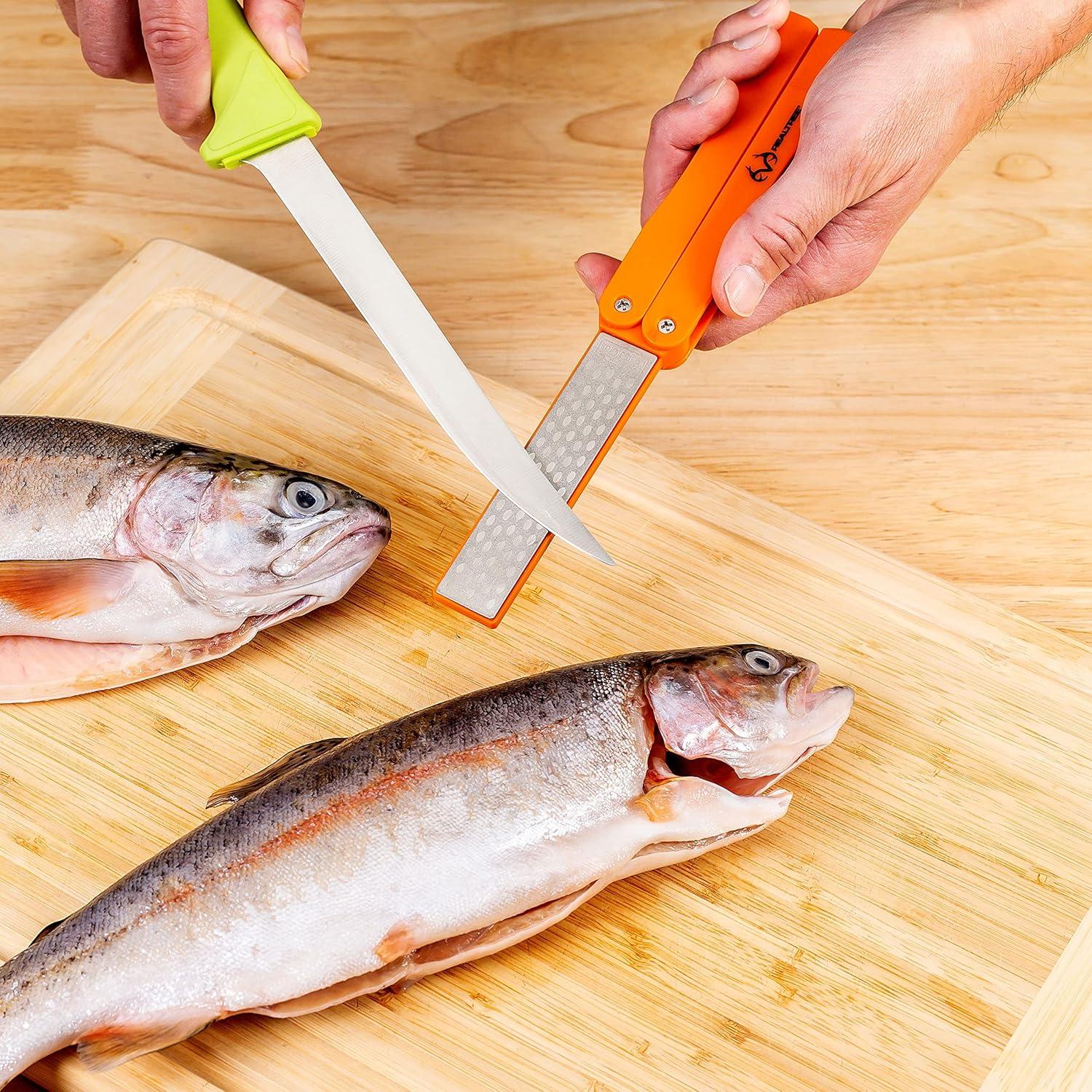 Juego de Piedras de Afilar Realtree - Diamante Grueso y Fino